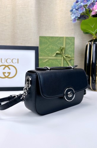 Gucci Womens Bags Shoulder Messenger Bag Luxury Brand Petite GG mini shoulder bag in Leather with Original Box