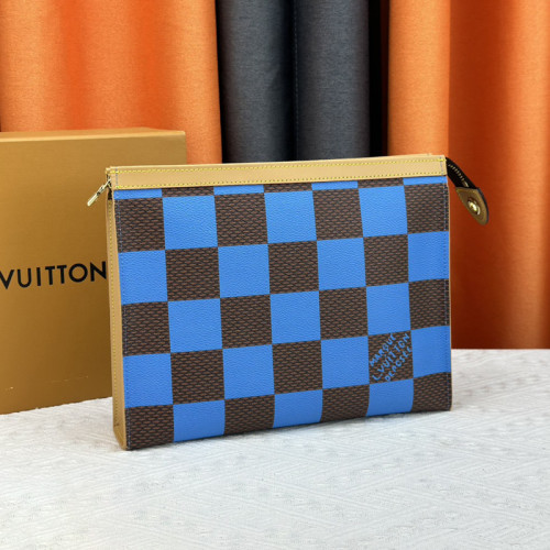 Louis Vuitton Mens Womens Bags Clutch Luxury Brand Fashion Type POCHETTE VOYAGE MM M80803 with Original Box  