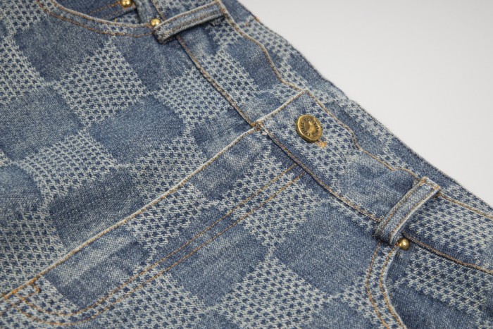 Louis Vuitton Luxury Brand Women Mens Pant Jeans   