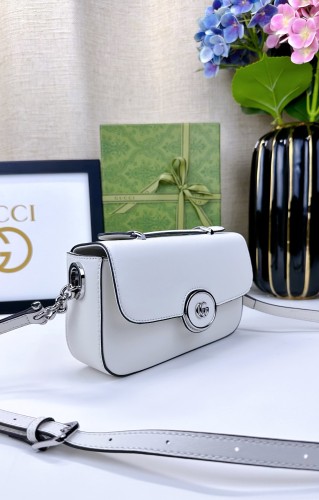 Gucci Womens Bags Shoulder Messenger Bag Luxury Brand Petite GG mini shoulder bag in Leather with Original Box