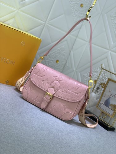 Louis Vuitton Womens Bags Shoulder Bag Luxury Brand Fashion Monogram Empreinte Leather M46584 with Original Box  