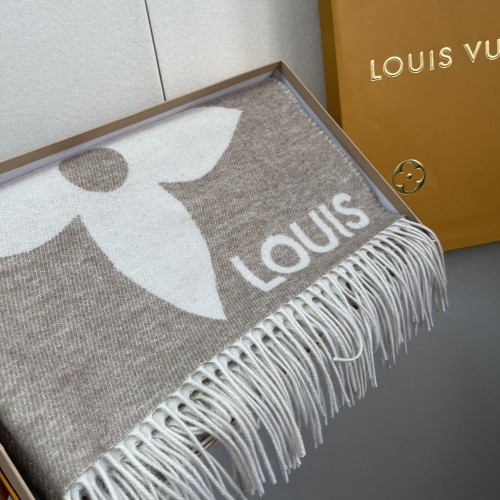 Louis Vuitton Scarves Men Womens Fashion Scarf with Original Box   