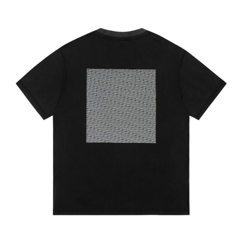 Balenciaga Luxury Brand Women Mens Short Sleeve T-Shirt TEXT BLOCK INSIDE-OUT T-SHIRT OVERSIZED IN BLACK/WHITE   