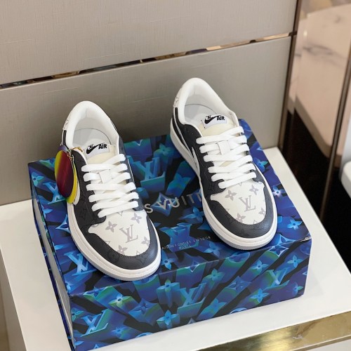 Louis Vuitton NIKE Men Shoes Fashion Sneakers Design Luxury Brand LVXNIKE Air Jordan Sneakers with Original Box