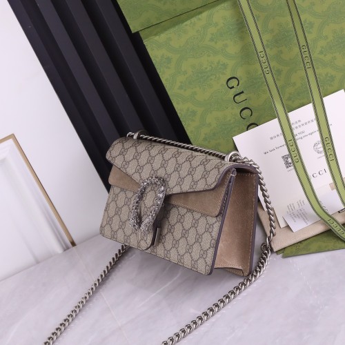 Gucci Womens Bags Crossbody Shoulder Messenger Bags Luxury Brand Dionysus GG small shoulder bag 499623 0JNAN 9091 with Original Box