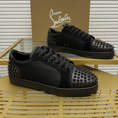 Christian Louboutin Mens Shoes Sneakers Luxury Brand Red Bottom Design Sports Footwears with Original Box