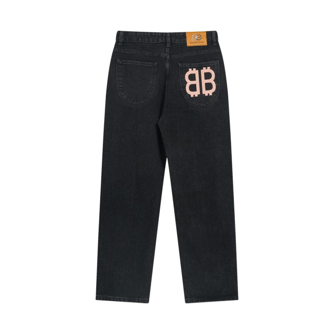 Balenciaga Luxury Brand Women Mens Pant Jeans with Original Box   
