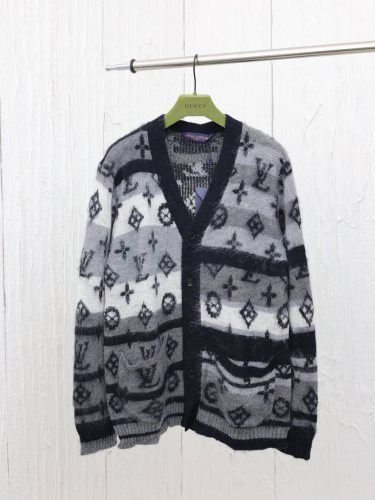 Louis Vuitton Men Womens Sweater Knitwear Luxury Brand Mens Knit Cardigan Top Quality   