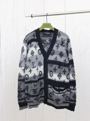 Louis Vuitton Men Womens Sweater Knitwear Luxury Brand Mens Knit Cardigan Top Quality   
