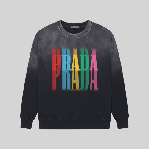 Prada Women Mens Long Sleeve T Shirts Sweatshirt Luxury Brand Mens Sweatshirts   