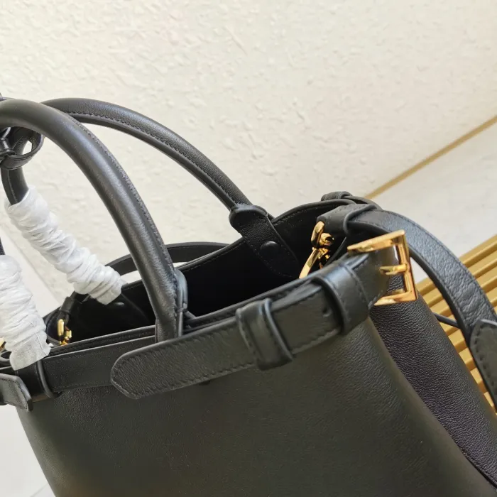 Prada Womens Mens Bags Messenger Handbags Luxury Brand Buckle Small Leather Handbag with Double Belt 1BA418 with Original Box  