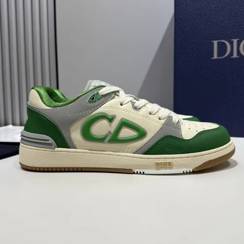 Dior Mens Shoes Sneakers Luxury Brand Breathable Design B57 LOW-TOP SNEAKER Smooth Calfskin with Dior Oblique Jacquard with Original Box  