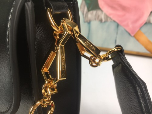 Gucci Womens Bags Luxury Brand Gucci Gucci Horsebit 1955 small bag in black leather with Original Box 677286 18YSX 1060