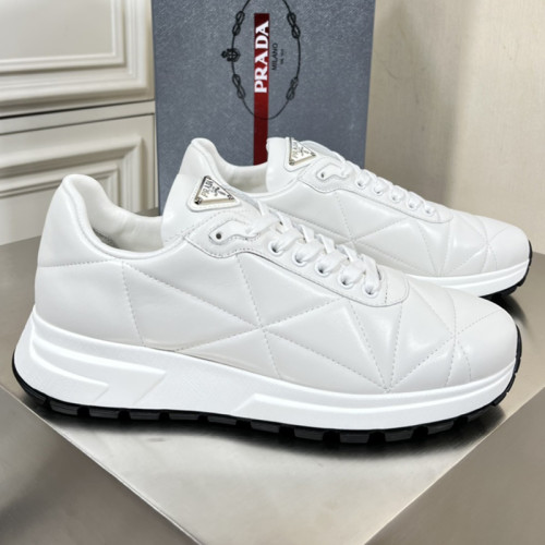 Prada Mens Shoes Casual Luxury Brand Breathable Sneakers with Original Box