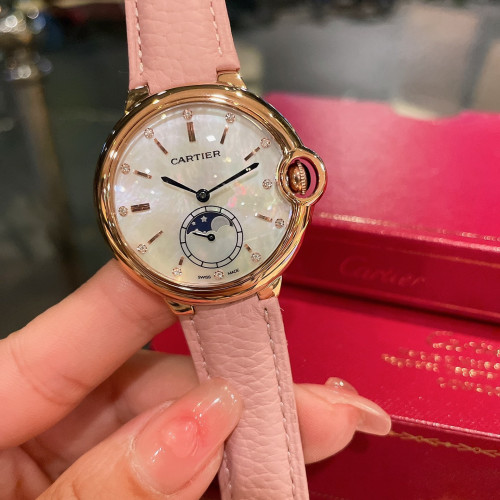Cartier Womens Watch Luxury Brand Design Fashion Type with Original Box