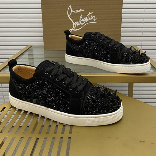 Christian Louboutin Mens Shoes Sneakers Luxury Brand Red Bottom Design Sports Footwears with Original Box