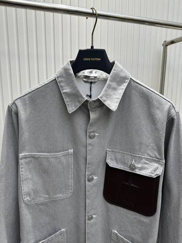Dior x Stone Island Men Womens Coat Jackets Luxury Brand Mens Denim Jacket Top Quality   