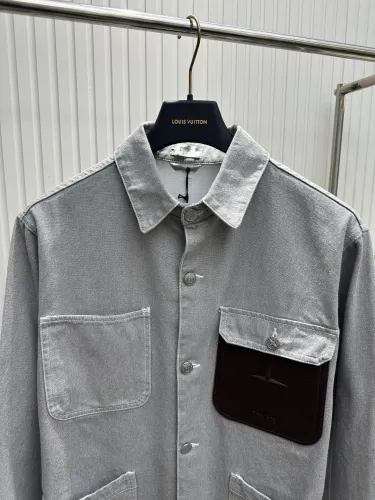 Dior x Stone Island Men Womens Coat Jackets Luxury Brand Mens Denim Jacket Top Quality   