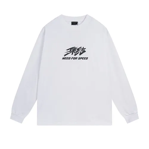 Balenciaga Luxury Brand Women Mens Long Sleeve T-Shirt   