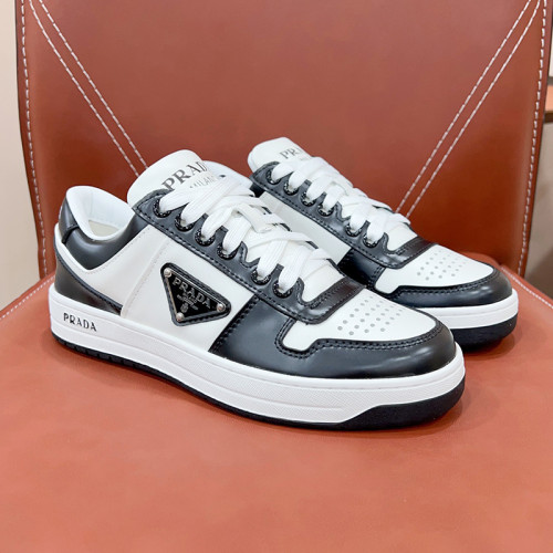 Prada Mens Shoes Casual Luxury Brand Breathable Sneakers with Original Box Downtown leather sneakers 2EE364_3LKG_F098Z with Original Box Whatsapp
