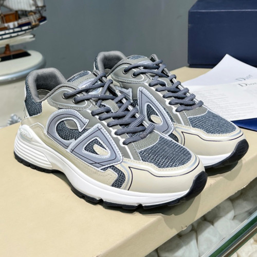 Dior Mens Shoes Sneakers Luxury Brand B30 SNEAKER Mesh and Technical Fabric with Original Box 3SN279ZRA_H840