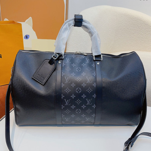 Louis Vuitton Womens and Mens Unisex Bags Luxury Brand LV Keepall Bandoulière 50 Fashion Design Travel Bag