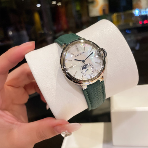 Cartier Womens Watch Luxury Brand Design Fashion Type with Original Box