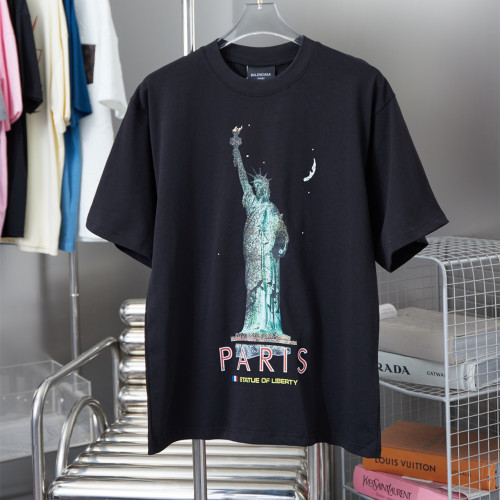 Balenciaga Luxury Brand Women Mens Short Sleeve T-Shirt   