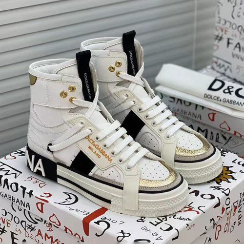 Dolce&Gabbana Men Shoes Sneakers Luxury Brand Calfskin Custom 2.Zero sneakers in Mixed Materials CS1973AQ7128S453 with Original Box  