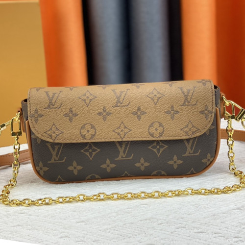 Louis Vuitton Womens Bags Messenger Shoulder Bags Luxury Brand Wallet On Chain Ivy with Original Box M81911
