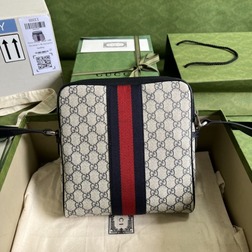 Gucci Mens Womens Fashion Bags Shoulder Bag Luxury Brand GG Supreme Ophidia Small Messenger Bag 547926 96IWN 4076 with Original Box