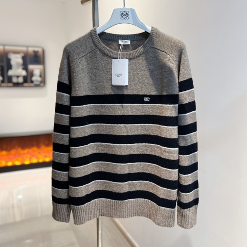 Celine Men Womens Sweater Luxury Brand Mens Knitwear Top Quality   
