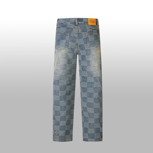 Louis Vuitton Luxury Brand Women Mens Pant Jeans   
