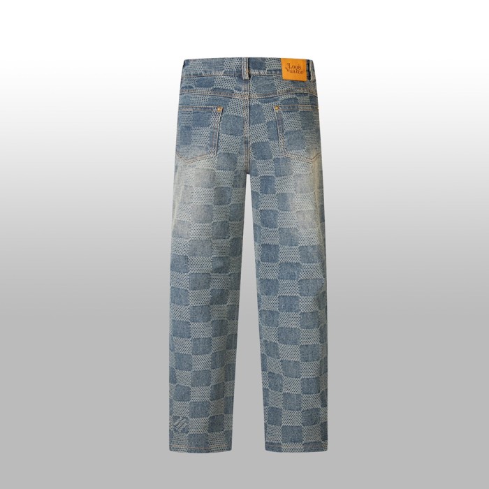 Louis Vuitton Luxury Brand Women Mens Pant Jeans   