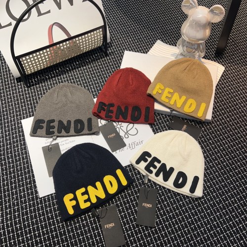 Fendi Men Womens Knit Hat Luxury Brand Design Fendi Cap with Original Box  