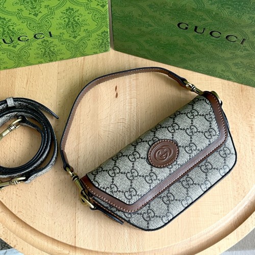 Gucci Womens Bags Shoulder Handbag Luxury Brand GG top handle mini bag with Web 723762 FABFH 8361  