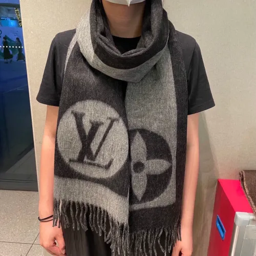 Louis Vuitton Scarves Men Womens Fashion Scarf with Original Box   