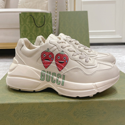 Gucci Mens Shoes Sneakers Luxury Brand Men's GG Rhyton sneaker with Original Box 703814 DRW00 9522