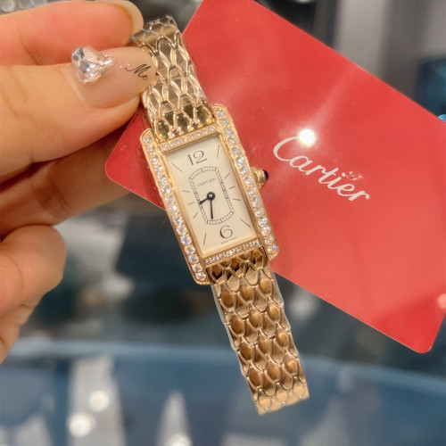 Cartier Womens Watch Luxury Brand Design Fashion Type with Original Box