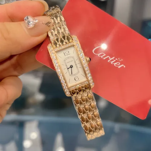 Cartier Womens Watch Luxury Brand Design Fashion Type with Original Box