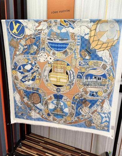 Louis Vuitton Scarves Womens Fashion Scarf with Original Box   