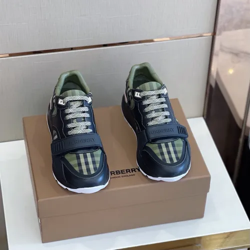 Burberry Men Shoes Fashion Sneakers Luxury Brand Vintage Cotton Sneaker with Original Box