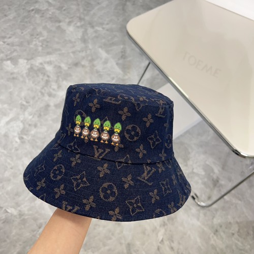 Louis Vuitton Womens Mens Cap Bucket Hat Luxury Brand with Original Box  