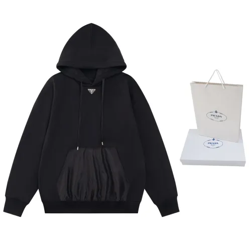 Prada Women Mens Hoodie Luxury Brand Mens Sweatshirt Cotton fleece hoodie UJL45B_11CC_F0002_S_OOO   