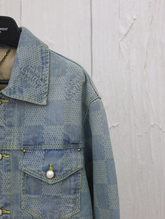 Louis Vuitton Men Womens Coat Jacket Luxury Brand Mens Denim Jackets Top Quality   