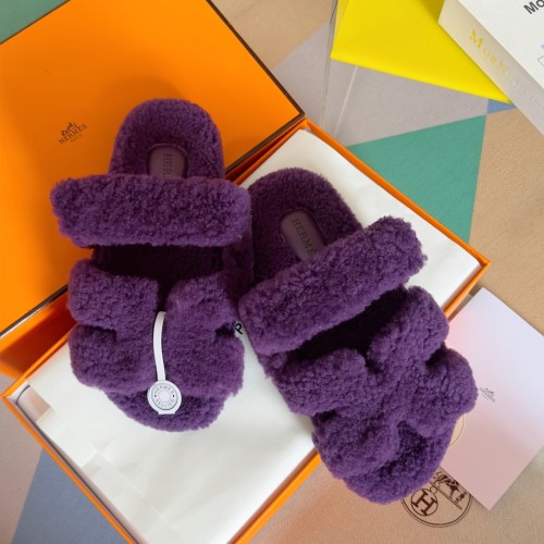Hermes Womens Mens Unisex Shoes Winter Wool Extra Slippers Sandals Casual Fashion Sandals Luxury Brand with Original Box Whatsapp 