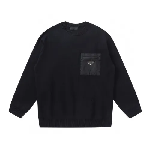 Prada Men Womens Sweater Luxury Brand Womens Knitwear Top Quality   