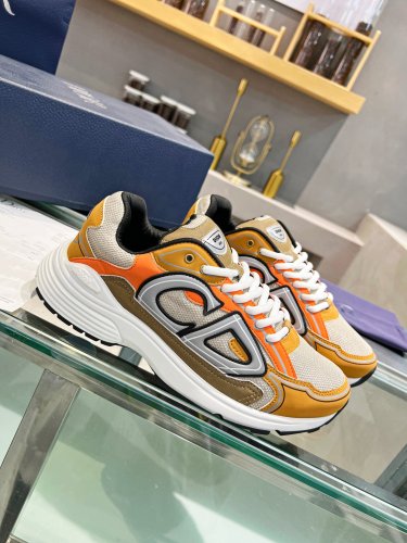 Dior Mens Shoes Sneakers Luxury Brand B30 SNEAKER Mesh and Technical Fabric with Original Box 3SN279ZRA_H840