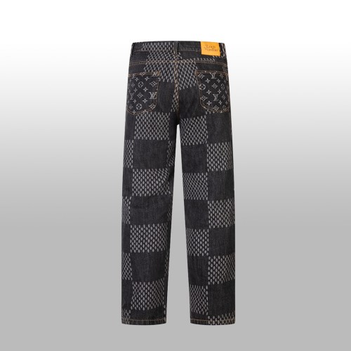 Louis Vuitton x Nigo Luxury Brand Women Mens Pant Jeans   