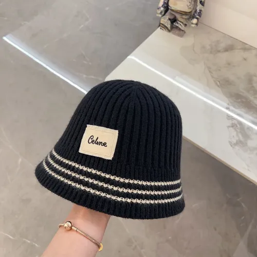 Celine Womens Hats Luxury Brand Design Celine Knit Bucket Hat with Original Box  